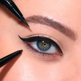 Double ended gel & liquid liner Delineador para ojos doble negro - MOIRA