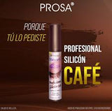 Máscara de pestañas café profesional de silicón - PROSA
