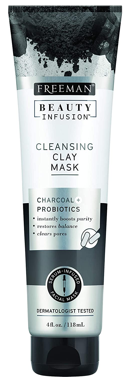 Cleansing Charcoal + Probiotics Clay Mask - Freeman