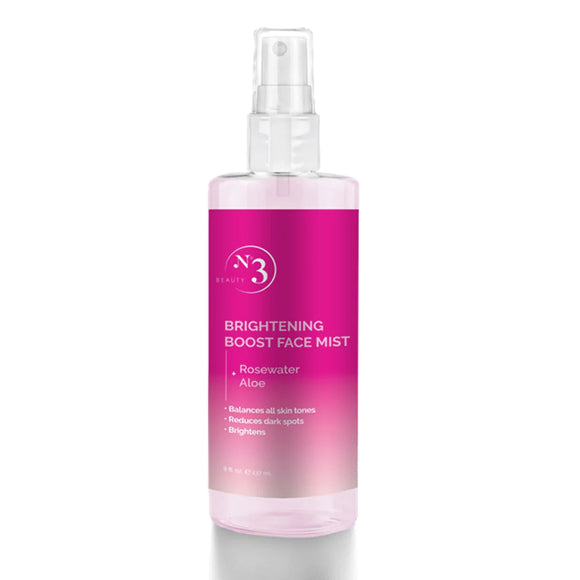 Mist Facial Iluminador de Agua de Rosas y Aloe 237 ml - No 3 Beauty