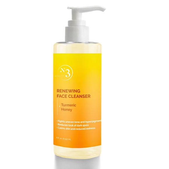 Limpiador Facial Renovador de Curcuma y Miel 237 ml - No 3 Beauty