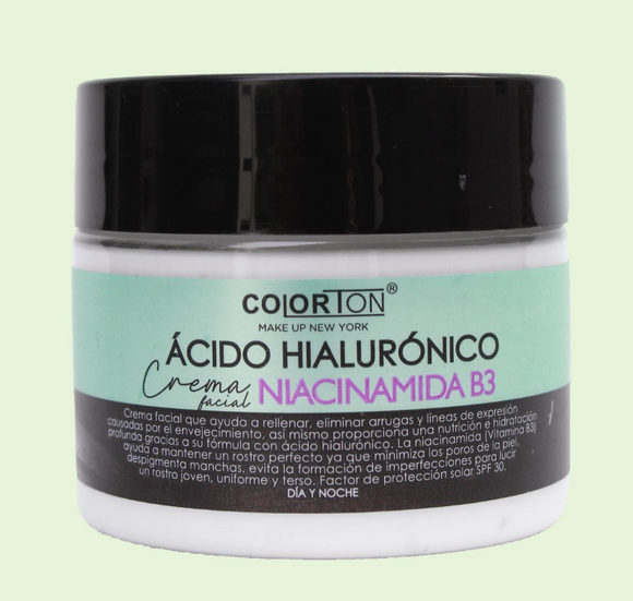 Crema de ácido hialuronico con niacinamida B3 - Colorton