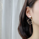 Aretes planeta con piedras