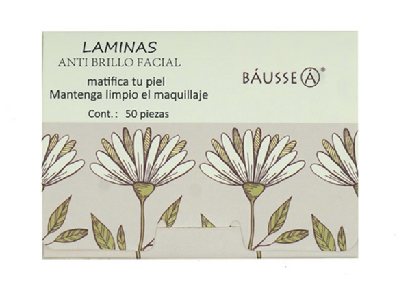 Laminas Anti Brillo Facial con 50 pz - Bausse