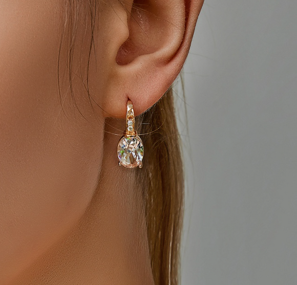 Aretes imitación diamante N16