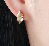 Aretes gota dorada