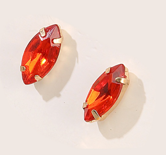 Aretes gota roja N48