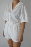 Conjunto blanco de short