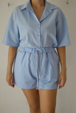 Conjunto azul cielo de short