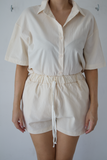 Conjunto beige de short
