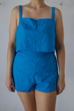 Conjunto de short Azul talla Grande