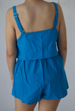 Conjunto de short Azul talla Grande