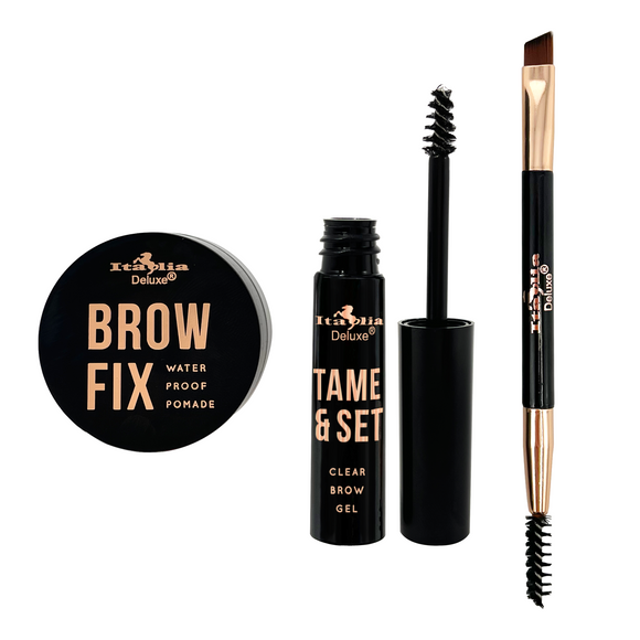 Kit de cejas dark brown - Italia Deluxe