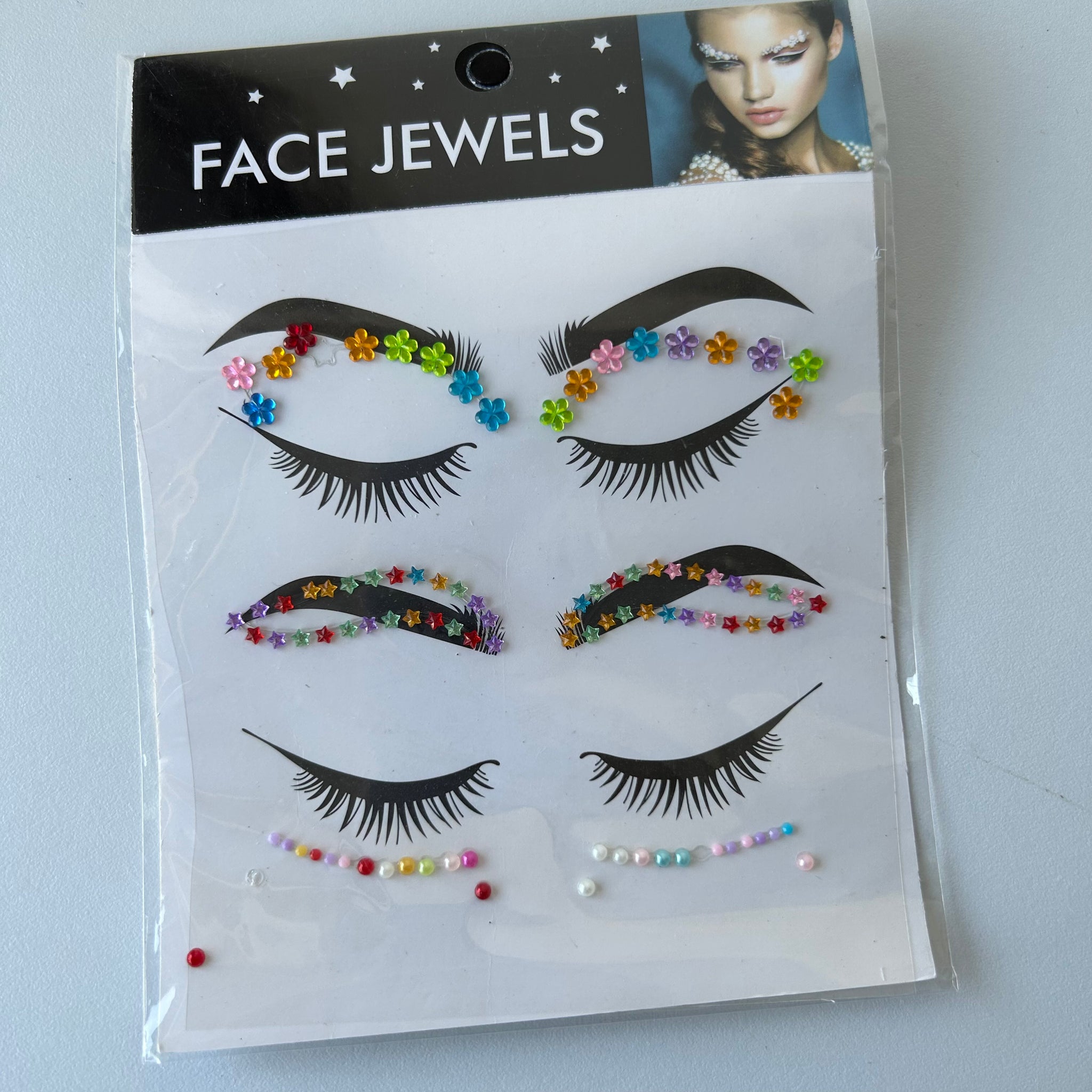 Face Jewels autoadhesivos (varios colores y modelos) – Schatzi Store