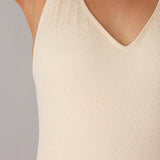 Traje de baño beige texturizado